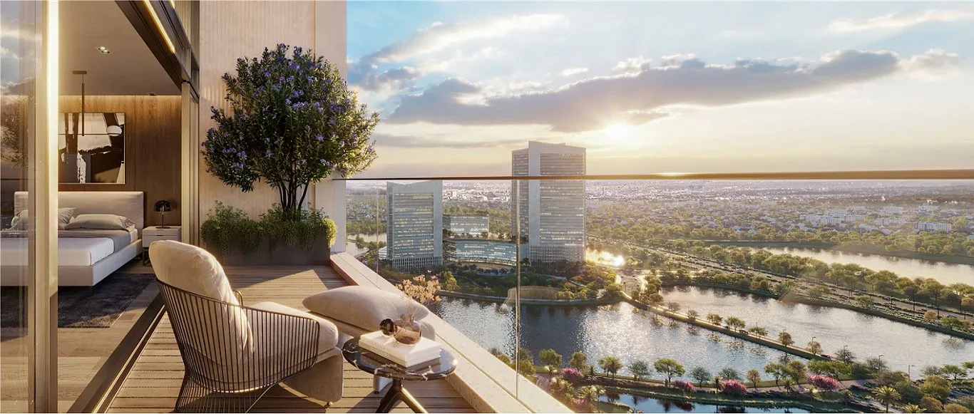 Tầm view căn hộ central residence yên sở