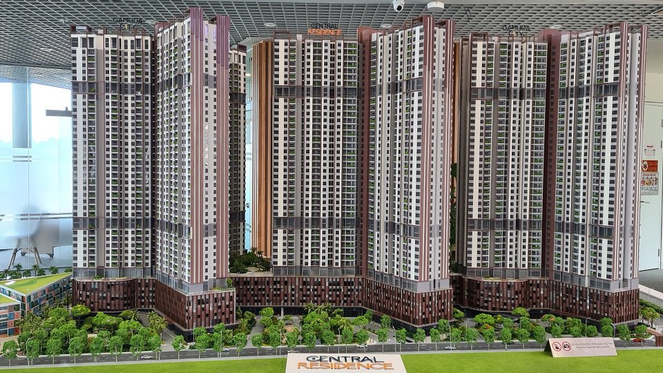 mô hình Chung cư Central Residence